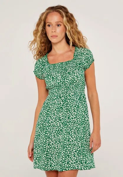 Платье летнее Abstract Daisy Milkmaid Apricot, зеленый