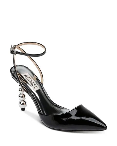 Женские туфли-лодочки на высоком каблуке с ремешком на щиколотке Indie II Badgley Mischka, цвет Black