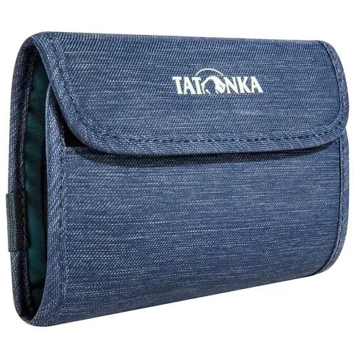 Кошелек TATONKA Euro Wallet, фактура тиснение, синий