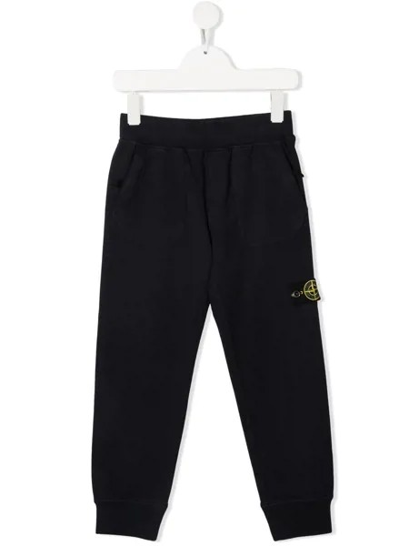 Stone Island Junior спортивные брюки с логотипом