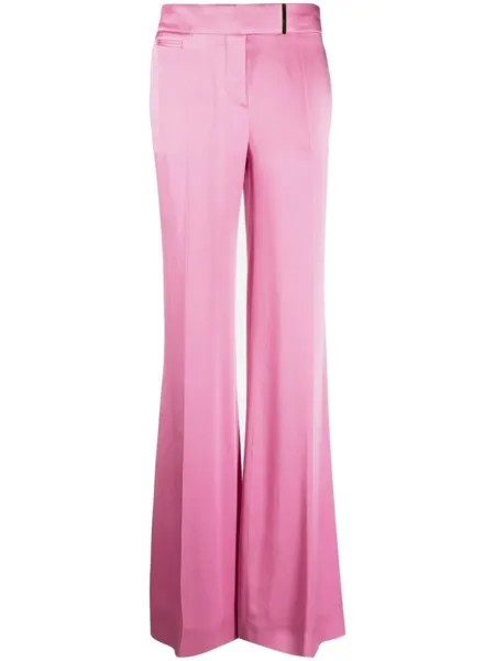 TOM FORD high-waisted wide-leg trousers, розовый