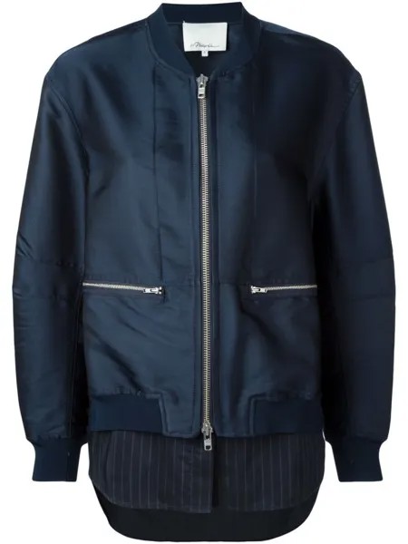 3.1 Phillip Lim многослойный бомбер, синий