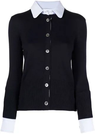 Thom Browne рубашка-кардиган с круглым вырезом