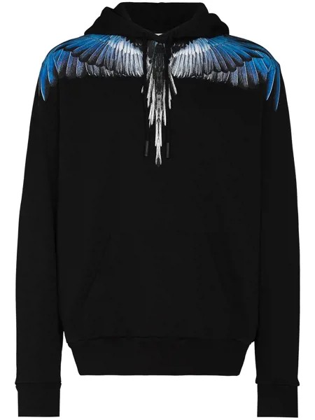 Marcelo Burlon County of Milan худи с кулиской и принтом Wings