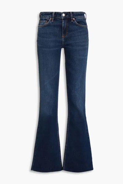 Расклешенные джинсы Kinsely со средней посадкой Rag & Bone, темный деним