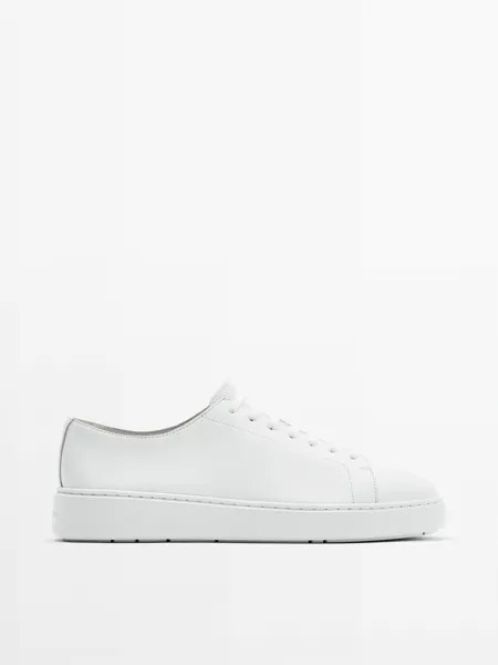 Кеды мужские Massimo Dutti 121271510 белые 45 EU (доставка из-за рубежа)