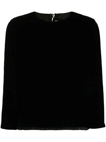 Yves Saint Laurent Pre-Owned блузка с рукавами три четверти