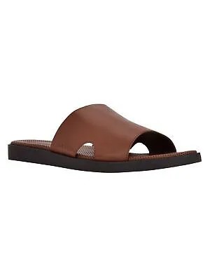 CALVIN KLEIN Mens Brown Goring Ethan Round Toe Wedge Slip On Sandals 12