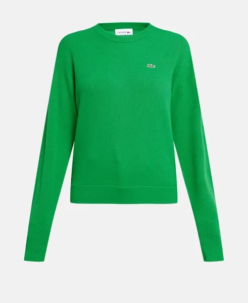 Шерстяной джемпер Lacoste, хаки