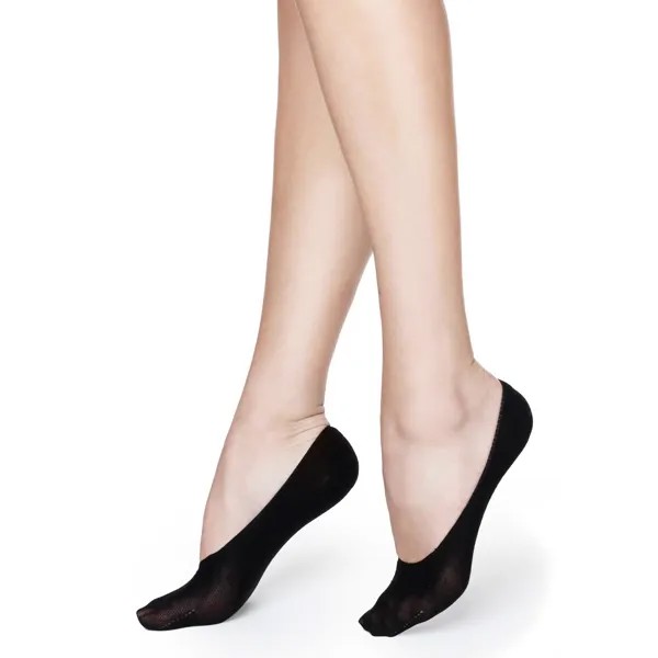 Следки женские Marilyn COTTON 940 NEW черные one size