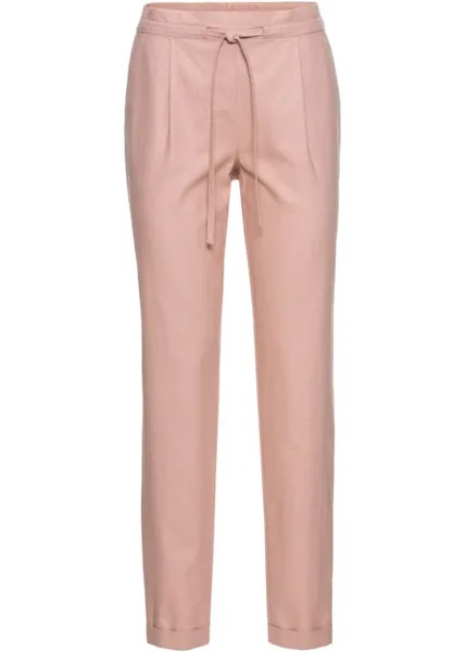 Льняные брюки Bodyflirt, розовый
