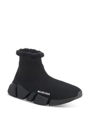 BALENCIAGA Женские черные кроссовки Speed 2.0 Round Toe Wedge Slip On Athletic Sneakers 10