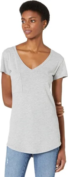 Футболка LAmade V-Pocket Tee - Tissue Jersey, цвет Heather Grey 1