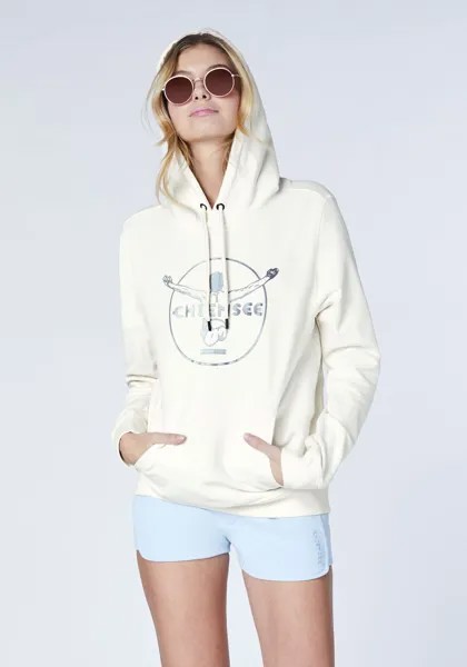 Толстовка Chiemsee Hoodie, цвет Rosa-Weiß