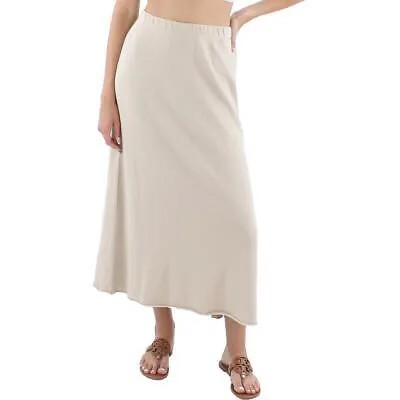 Женская бежевая длинная юбка-миди с необработанным подолом Eileen Fisher M BHFO 5282