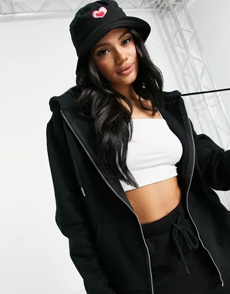 Худи черного цвета с молнией ASOS DESIGN Ultimate-Черный цвет