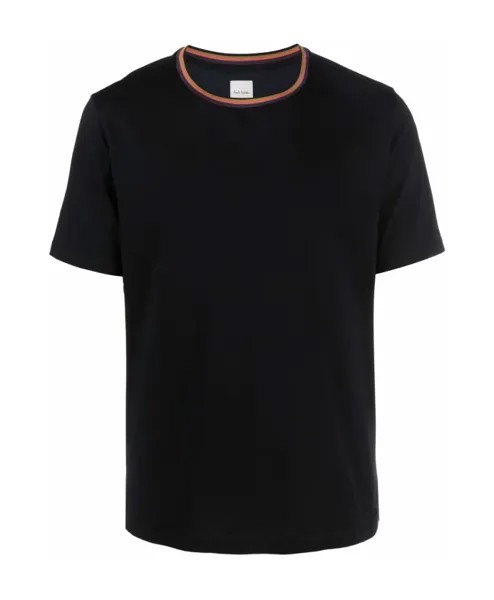 Футболка с логотипом и полосками S Paul Smith, черный