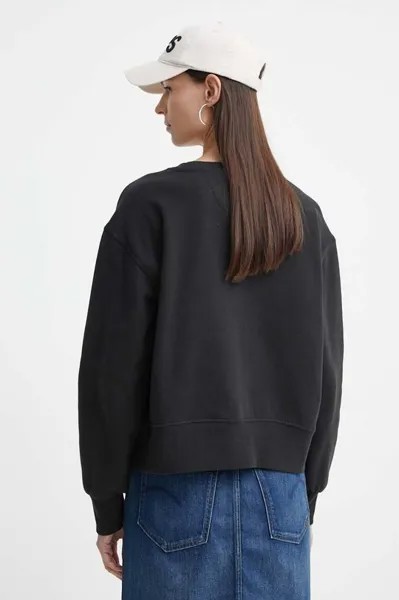 Хлопковая толстовка G-Star Raw, черный