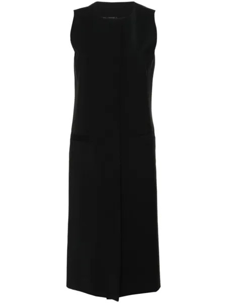 Alberta Ferretti длинный жилет с вырезами, черный