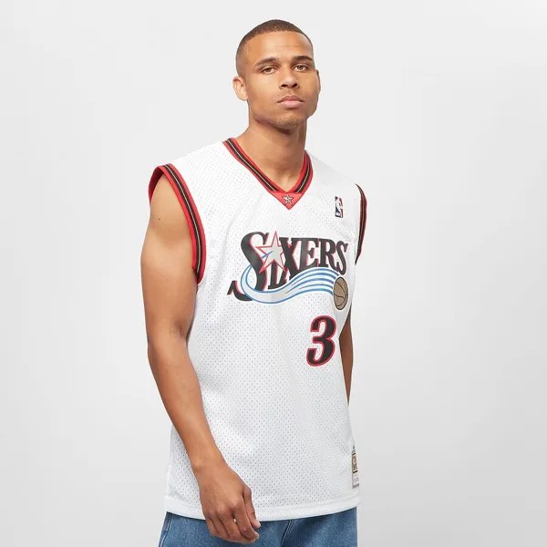 Майка NBA Swingman Jersey Philadelphia 76ers 2000-01 Allen Iverson Mitchell & Ness, цвет white/white