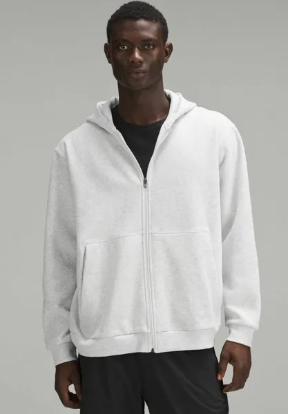 Толстовка на молнии Steady State Full lululemon, цвет heathered core ultra light grey white