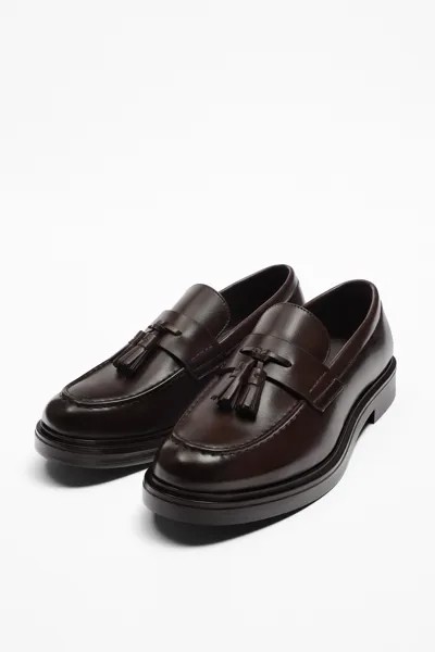 Лоферы мужские ZARA 12601020 коричневые 44 EU (доставка из-за рубежа)
