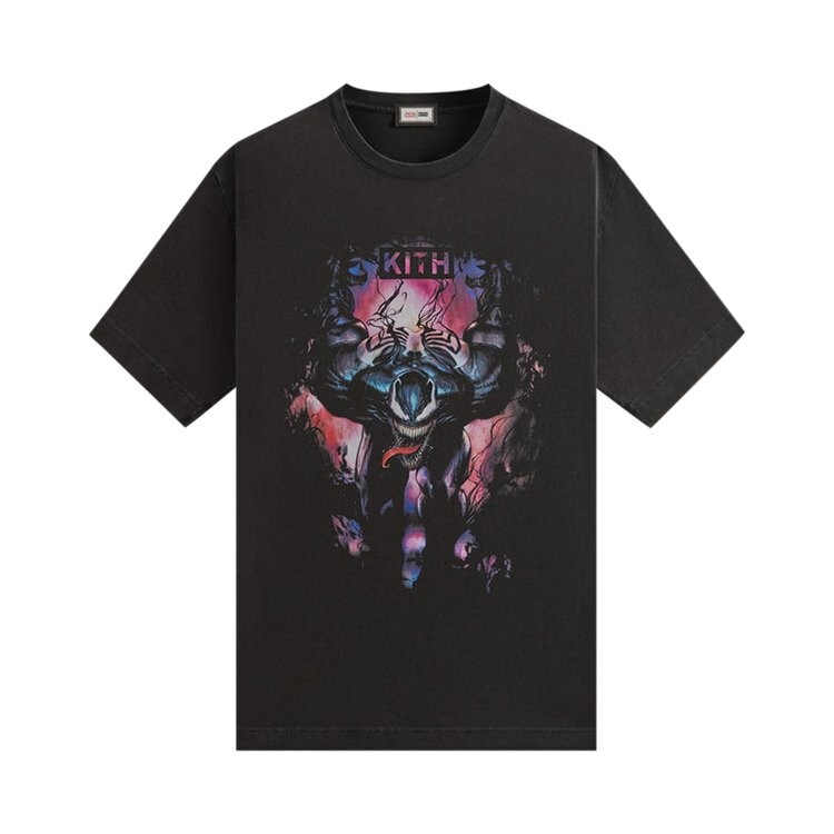 Футболка Kith x Marvel Symbiote Vintage Tee, черный
