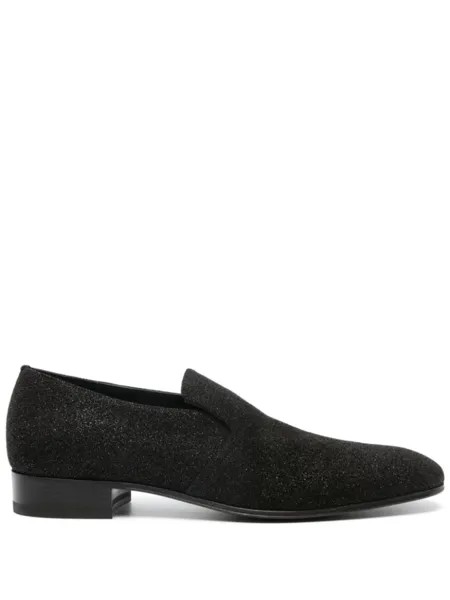 Alexander McQueen слиперы с блестками, черный