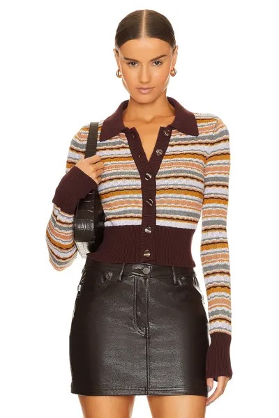 Кардиган Song of Style Naiya Polo, цвет Lilac & Rust Multi