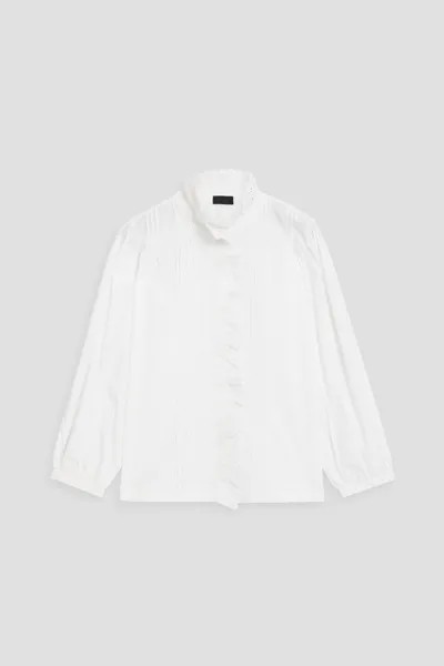 Рубашка Ashlyn из хлопкового поплина с вышивкой английской вышивки NILI LOTAN, белый