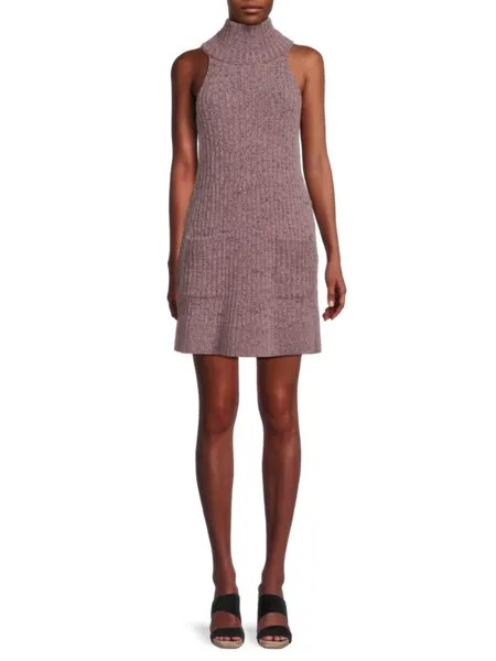 Трикотажное платье мини Claude Mockneck Free People, цвет Brandy Wine