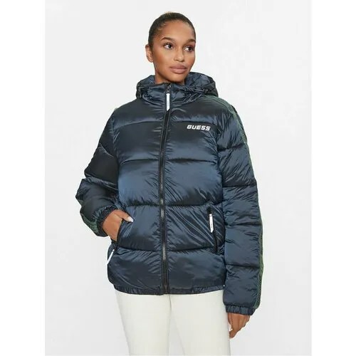 Пуховик GUESS, размер XXL [INT], синий