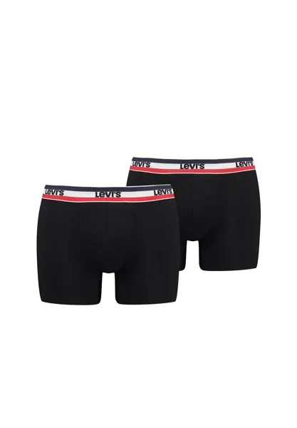 Боксеры Levi´s Boxershorts MEN SPRTSWR LOGO BOXER BRIEF ORGANIC CO 2 шт, черный