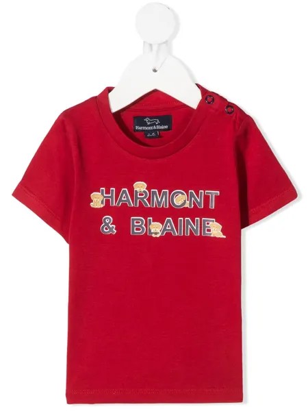 Harmont & Blaine Junior футболка с круглым вырезом и логотипом