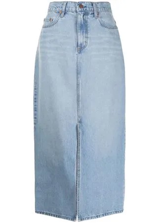 Nobody Denim джинсовая юбка Avery с разрезом спереди