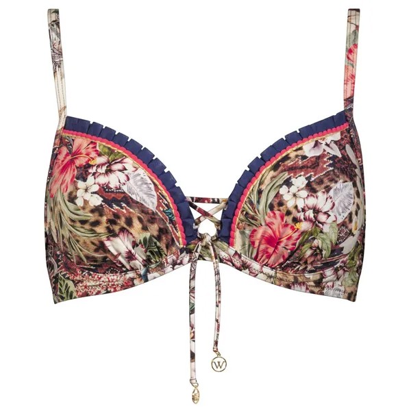 Верх бикини Watercult Women's Leo Allures Bikini Top 7203, цвет Wild Tropics