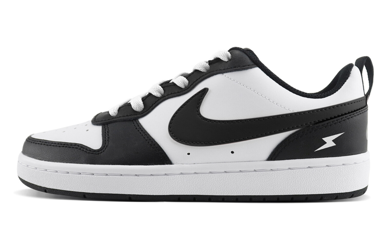 Кроссовки Nike Court Borough Skateboarding Shoes Women's Low-top Black/white, черный