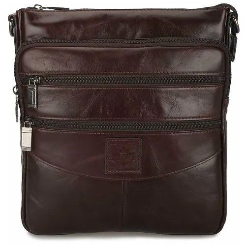 Мужская сумка-планшет из натуральной кожи «Роджер» M1555 Brown