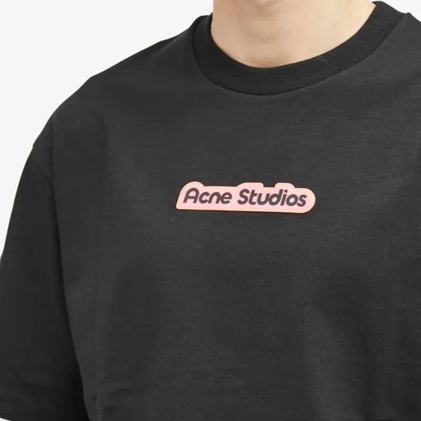 Футболка с логотипом Acne Studios Extorr Ski, черный