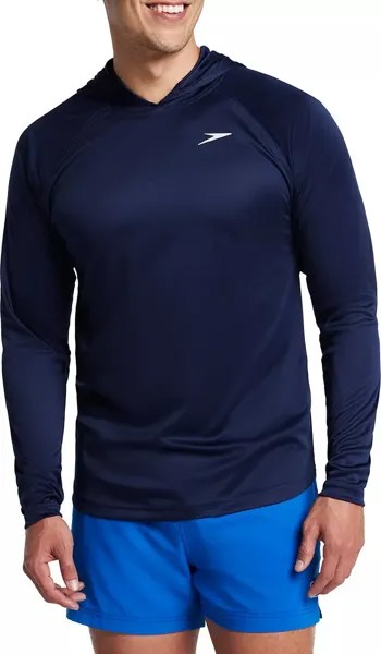 Мужская рубашка для плавания Speedo с капюшоном и длинными рукавами