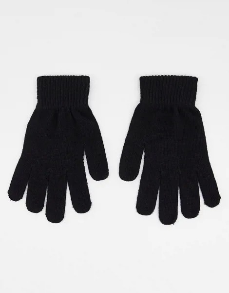 Черные вязаные перчатки Boardmans-Черный цвет