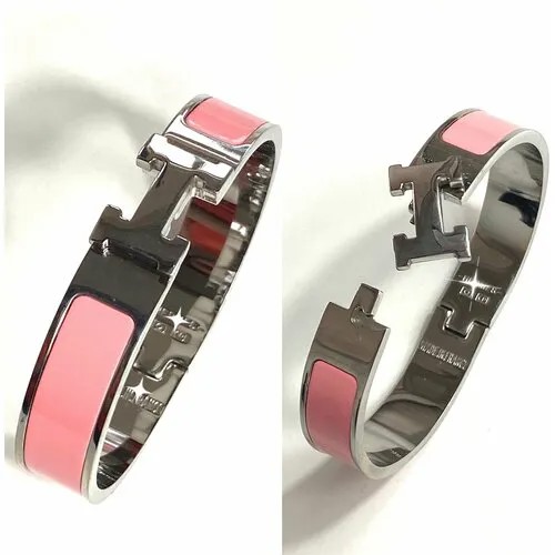 Жесткий браслет Florento, эмаль, 1 шт., размер 15 см, размер one size, розовый