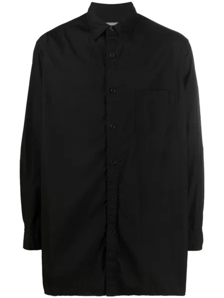 Yohji Yamamoto длинная рубашка, черный