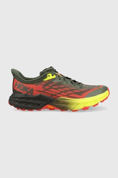 Кроссовки Speedgoat для бега Hoka, зеленый