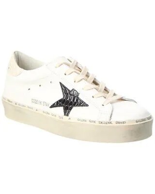 Женские кожаные кроссовки Golden Goose Hi Star белые 35