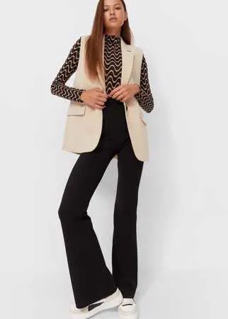 Stradivarius Строгий Жилет Цвет Камня Xl