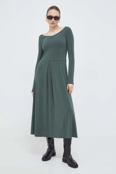 Платье Max Mara Leisure, зеленый