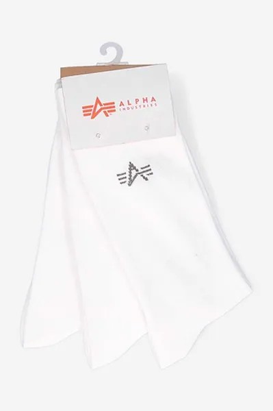 Базовые носки Alpha Industries, белый