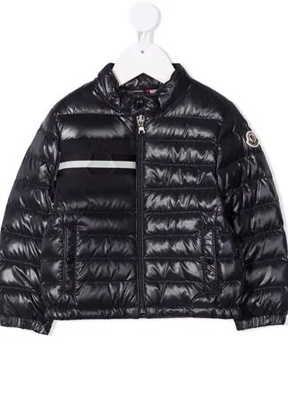 Moncler Enfant пуховик с воротником-воронкой
