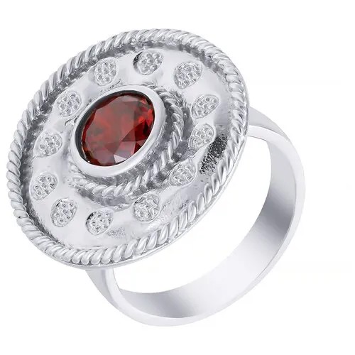 Кольцо ELEMENT47 серебро, 925 проба, фианит, размер 18.5